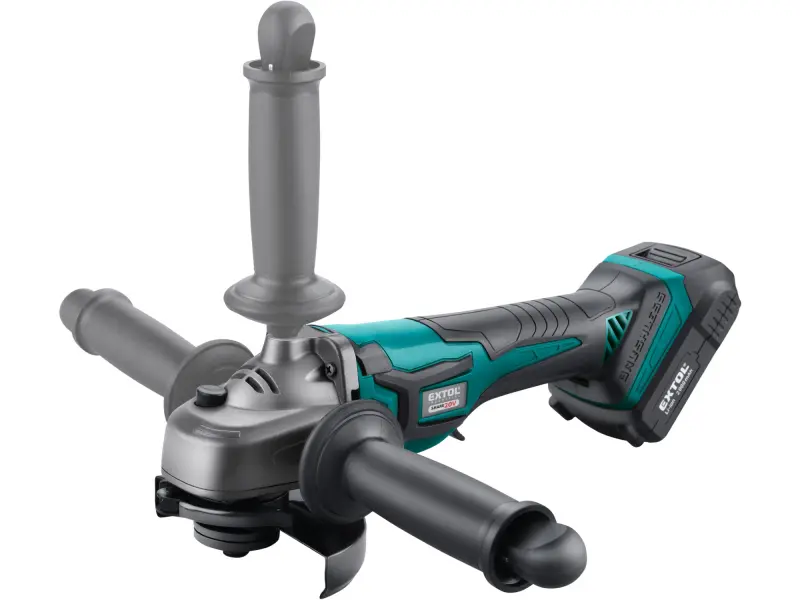 bruska úhlová aku SHARE20V, 125mm, BRUSHLESS, 20V Li-ion, 2Ah