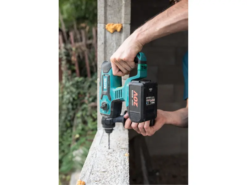 kladivo vrtací aku SHARE20V, 1,7J, SDS plus, BRUSHLESS, 20V Li-ion, 2Ah