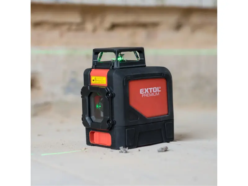 laser zelený liniový, křížový samonivelační, 1H360° x 1V