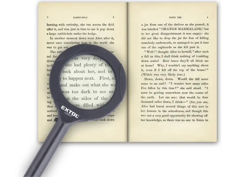 lupa se světlem 80lm, 3x zvětšení, 3x0,5W COB LED