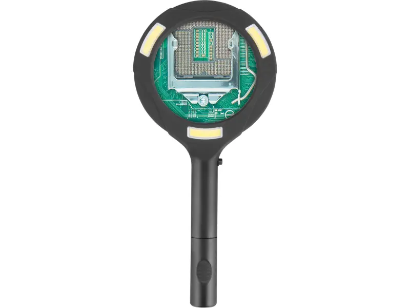 lupa se světlem 80lm, 3x zvětšení, 3x0,5W COB LED