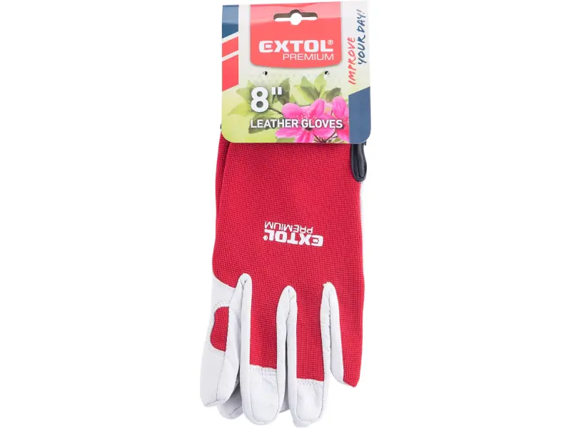 rukavice kožené, velikost 8