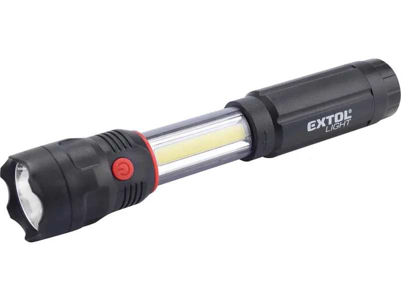 svítilna 100lm CREE + 150lm COB s magnetem, CREE 3W XPE LED, 3W COB