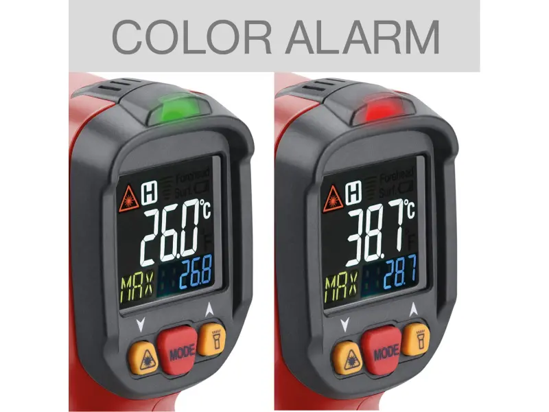 teploměr bezkontaktní IR průmyslový, se sondou