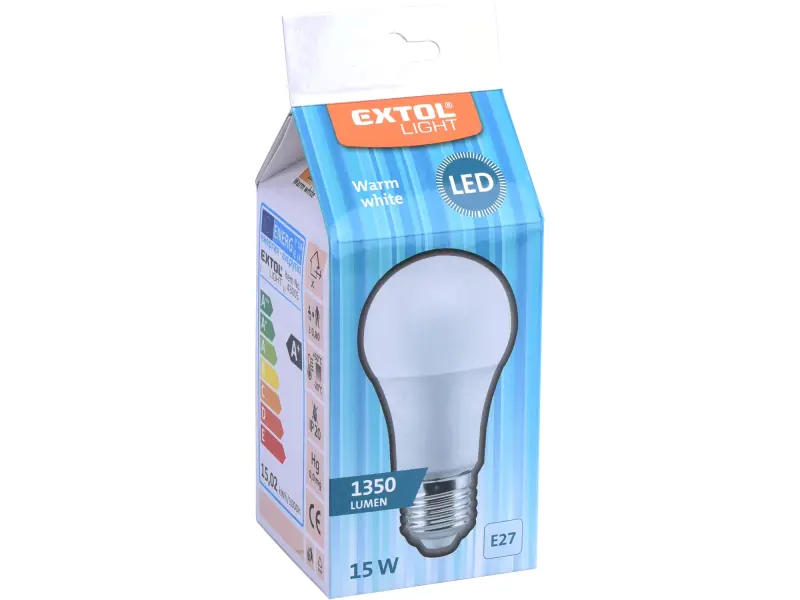 žárovka LED klasická, 1350lm, 15W, E27, teplá bílá