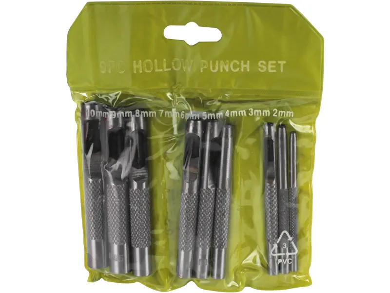 děrovač kůže, sada 9ks, 2,5-10mm
