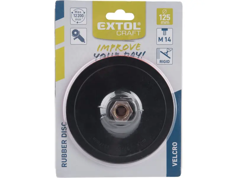 nosič brusných výseků - M14, suchý zip, O 125mm