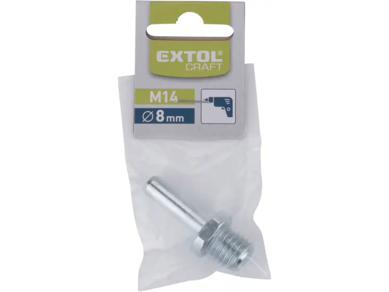 redukce z M14 na úchyt, do vrtačky, stopka 8mm