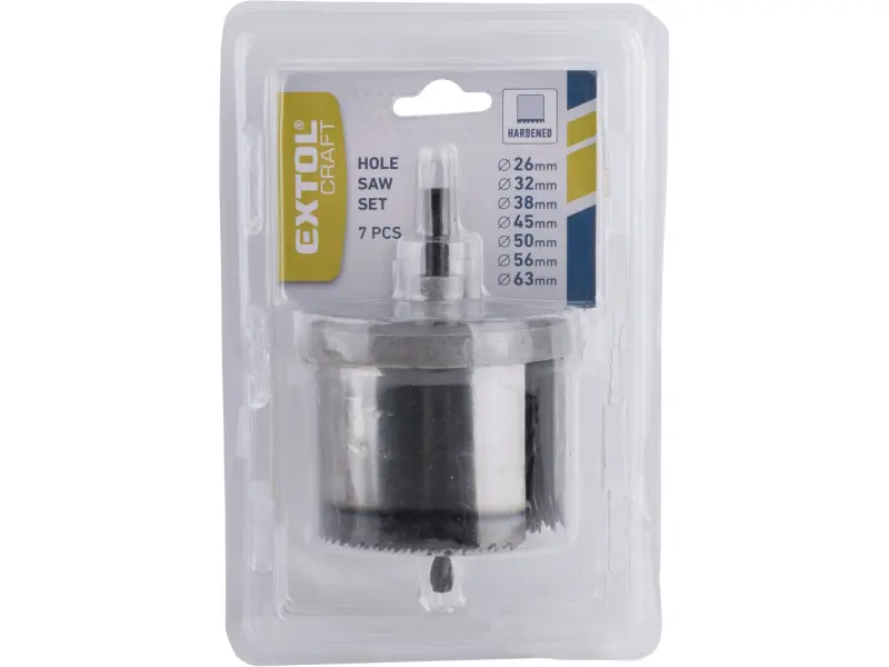 vykružovací vrták do dřeva, a sádrokartonu, 7 průměrů O 26-63mm