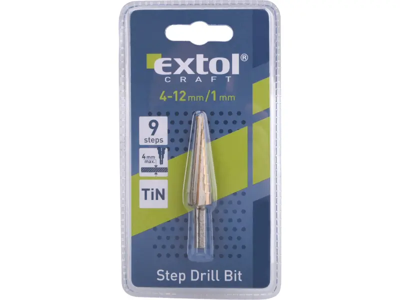 vrták stupňovitý, O 4-12mm/po1mm, HSS