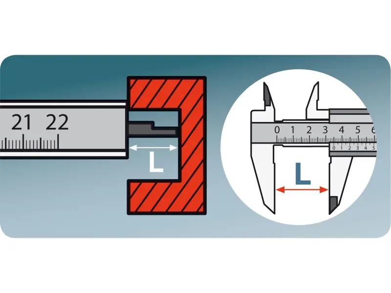 měřítko posuvné kovové, 0-200mm