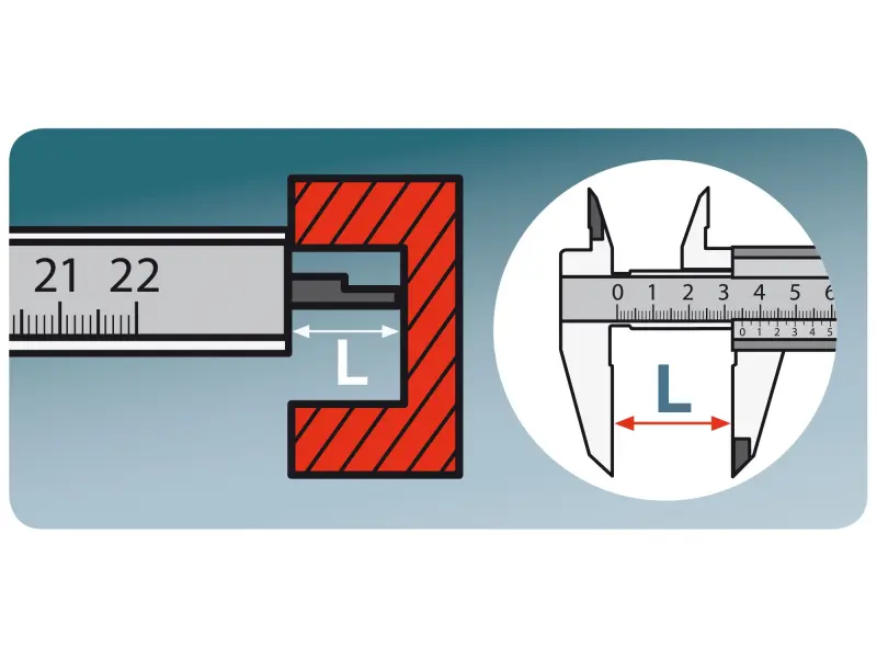 měřítko posuvné kovové, 0-150mm