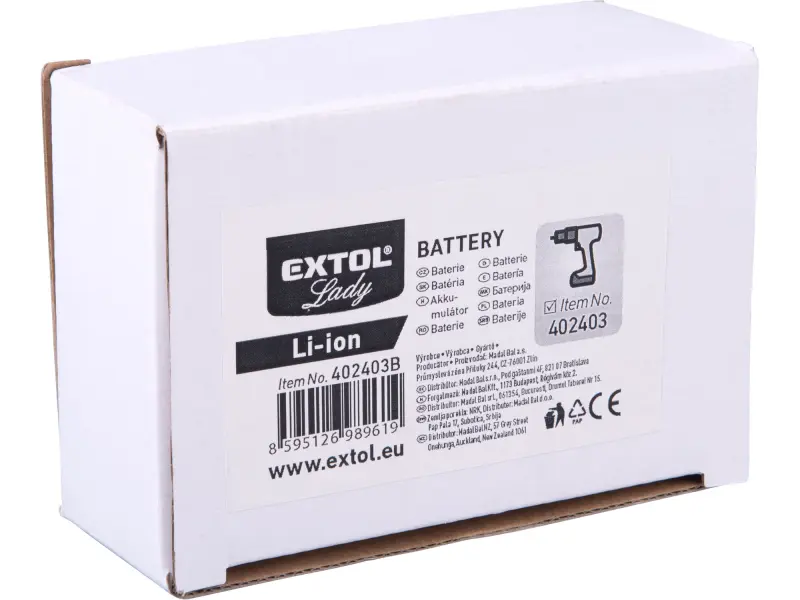 baterie akumulátorová, 12V Li-ion, 2000mAh