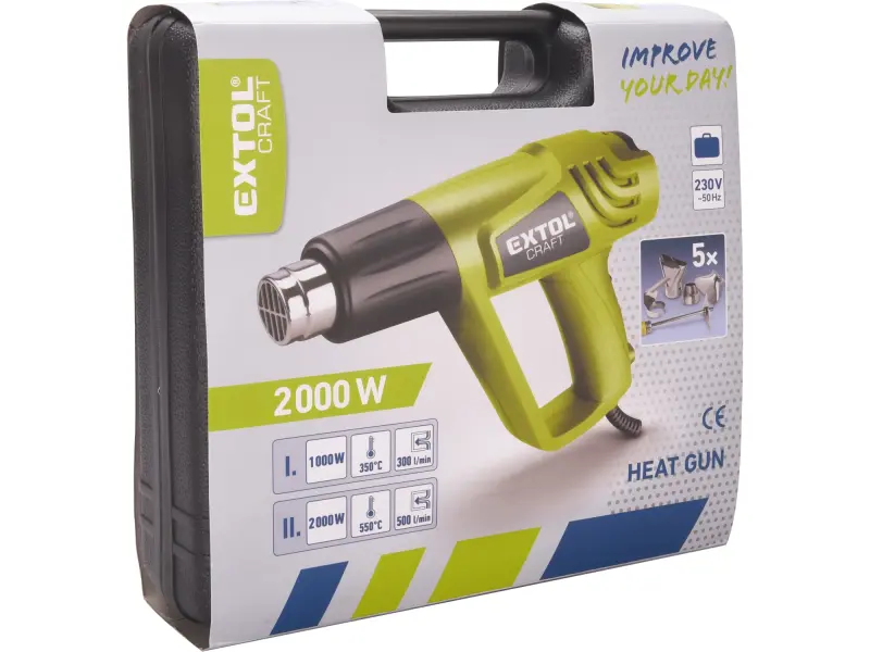 pistole horkovzdušná 411023, 2000W