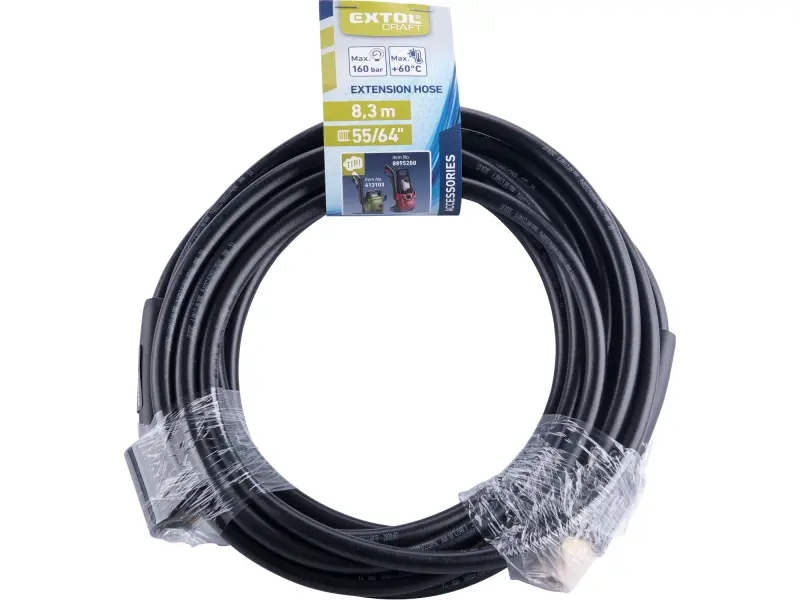 hadice prodlužovací, tlaková, 8,3m, M22, max. 160bar