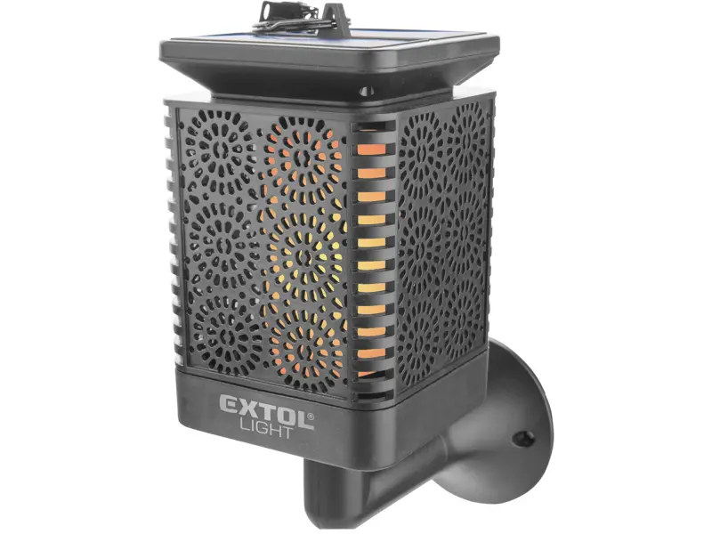 pochodeň LED s plamenem, solární nabíjení, 12x LED