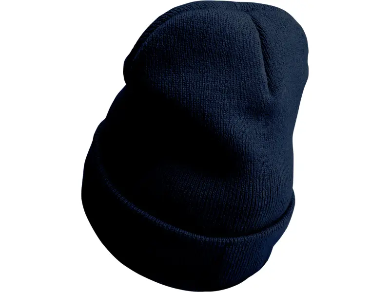 čepice s čelovkou 4x25lm, USB nabíjení, tmavě modrá, ECONOMY, univerzální velikost, 100% acryl