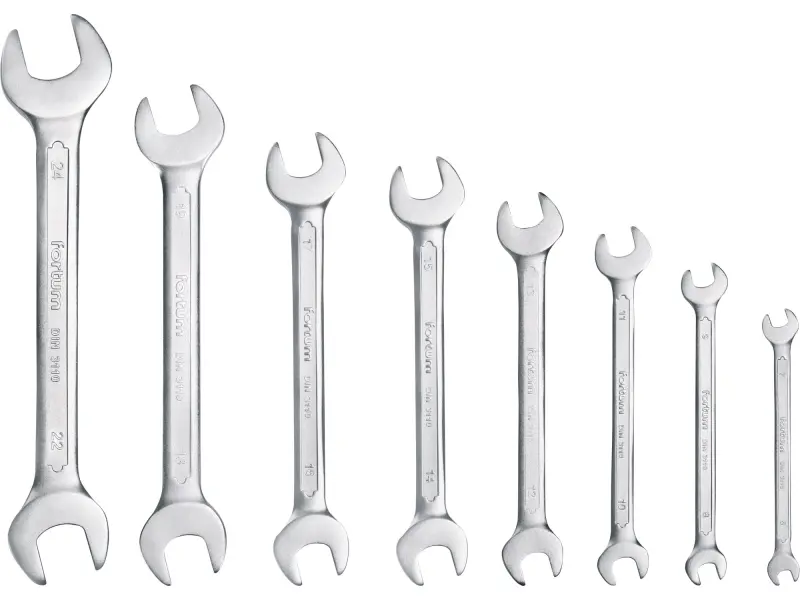 klíče ploché, sada 8ks, 6-24mm, 61CrV5