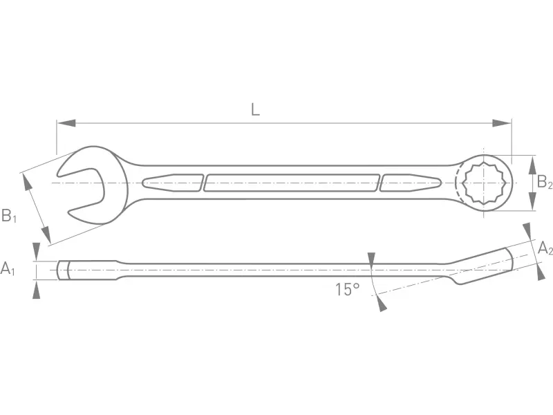 klíč očkoplochý, 6mm
