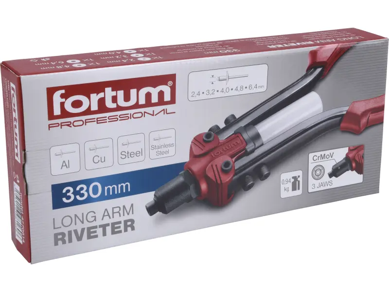 kleště nýtovací pákové, 2,4 - 6,4mm