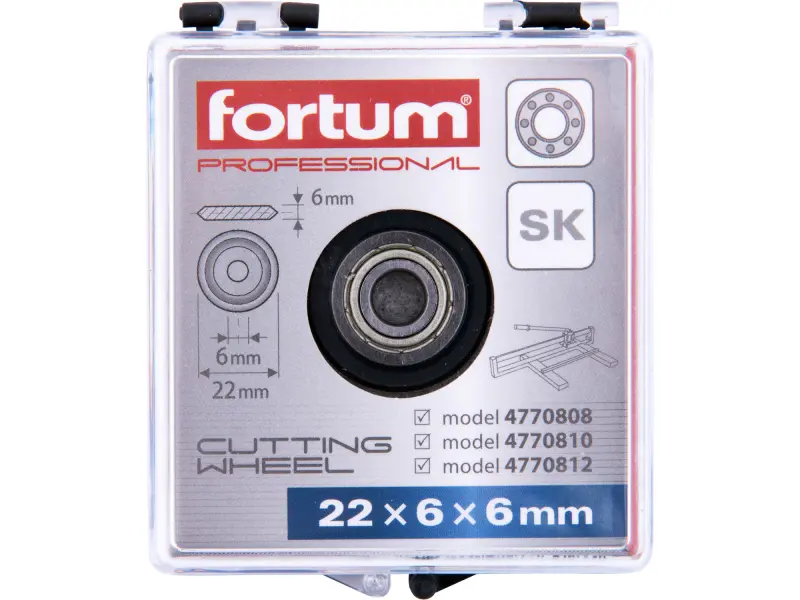 kolečko řezací ložiskové, 22x6x6mm, SK