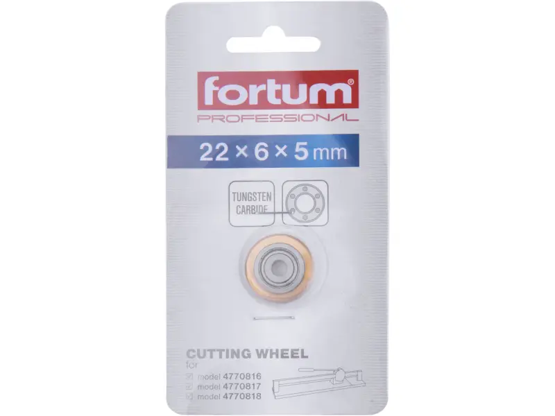 kolečko řezací ložiskové, 22x6x5mm, SK