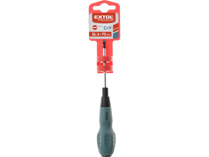 šroubovák plochý 55011, (-) 4x75mm, CrV