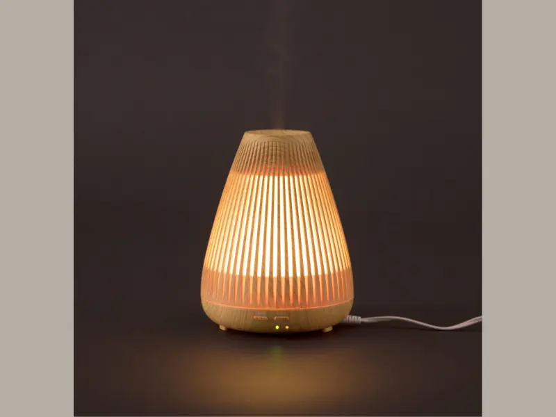 aroma difuzér BEAM - PAPRSEK, osvěžovač a zvlhčovač vzduchu, imitace světlého dřeva