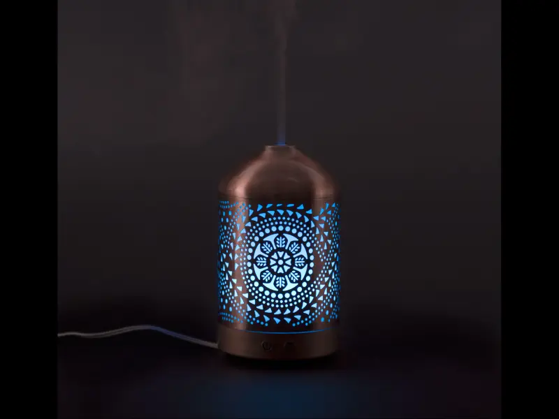 aroma difuzér ORIENT, osvěžovač a zvlhčovač vzduchu, kovový povrch