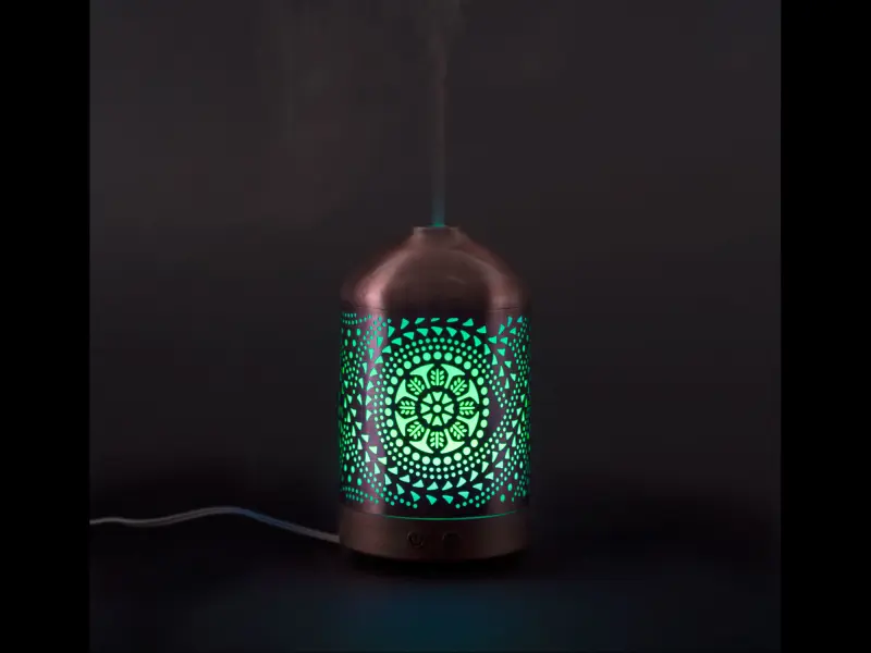 aroma difuzér ORIENT, osvěžovač a zvlhčovač vzduchu, kovový povrch