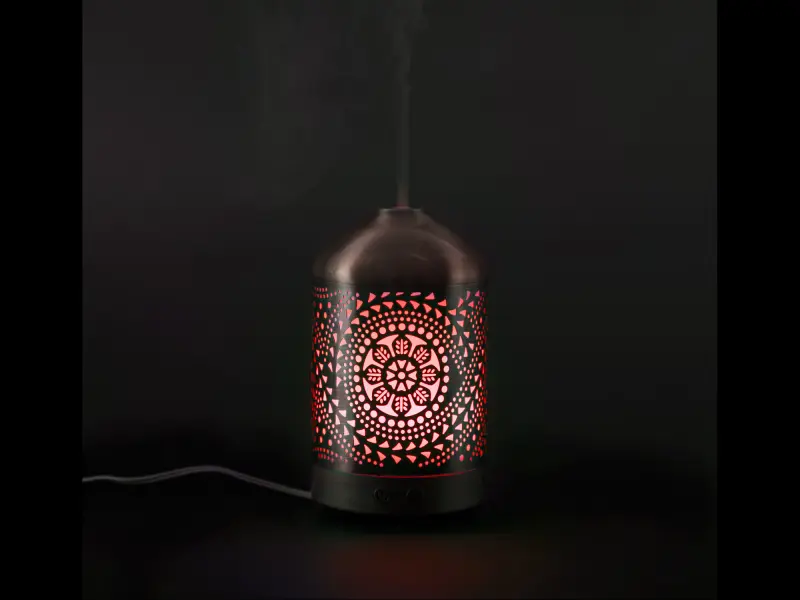 aroma difuzér ORIENT, osvěžovač a zvlhčovač vzduchu, kovový povrch