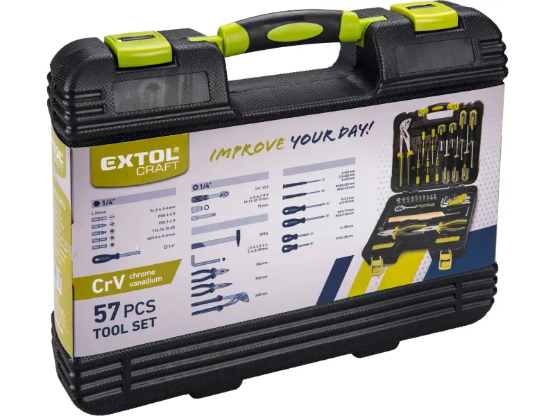 sada nářadí 57ks, 1/4