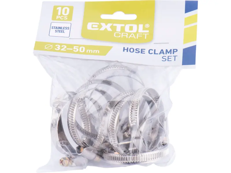 spony hadicové NEREZ, balení 10ks, 32-50mm