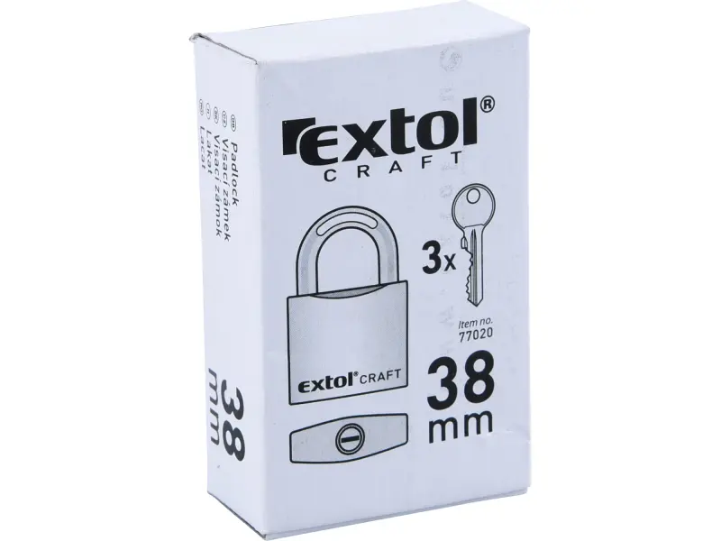 zámek visací litinový barevný, 38 mm EXTOL CRAFT
