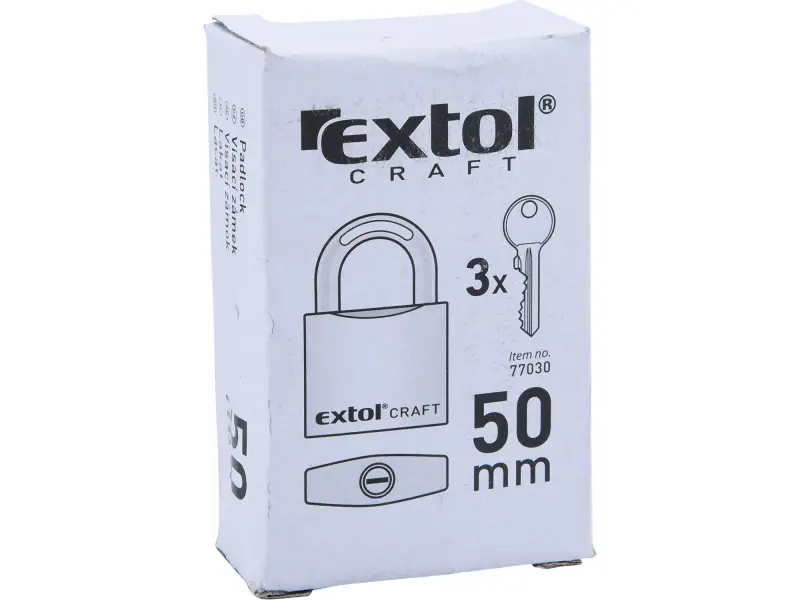 zámek visací litinový barevný, 50mm EXTOL CRAFT