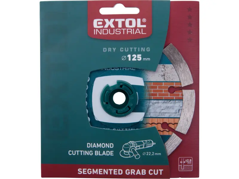 kotouč diamantový řezný segmentový Grab Cut, suché řezání, O 125x22,2x2mm