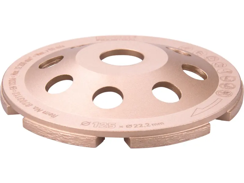 kotouč diamantový brusný jednořadý, O 125x22,2mm EXTOL INDUSTRIAL