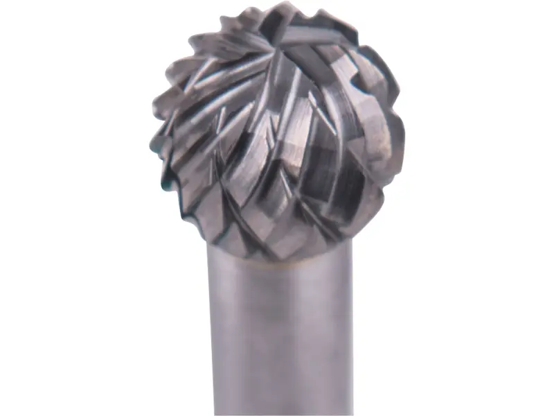 fréza karbidová, kulová, pr.10mm/stopka 6mm,sek střední (double-cut)