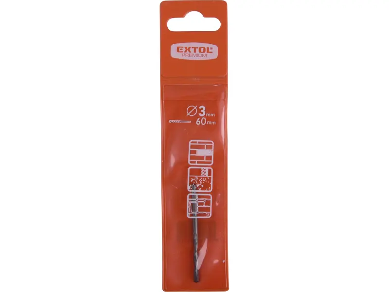 vrták příklepový do betonu, O 3x65mm, SK