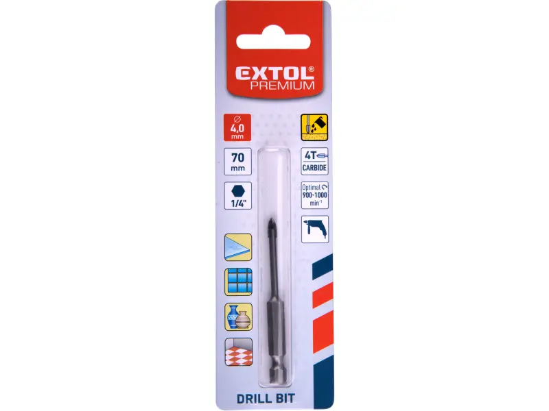 vrták na sklo a keramiku karbidový, O 4mm