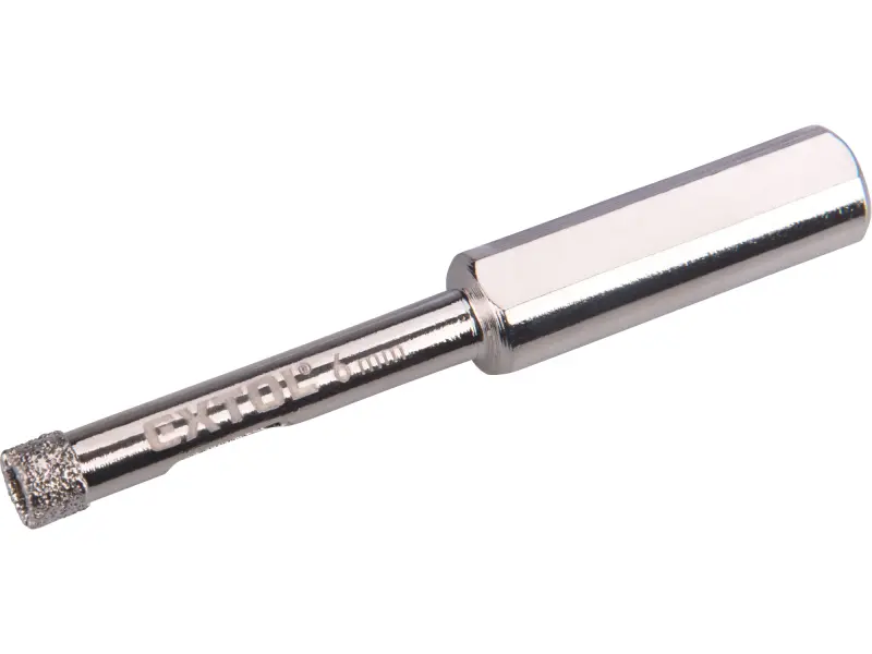 korunka vykružovací diamantová na sklo a keramiku, O 6mm