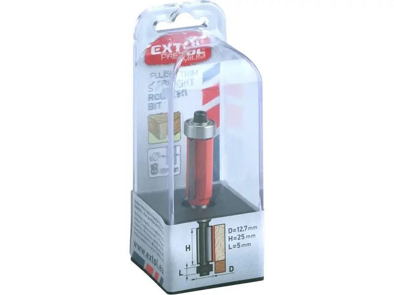 fréza ořezávací do dřeva, D12,7 x H25