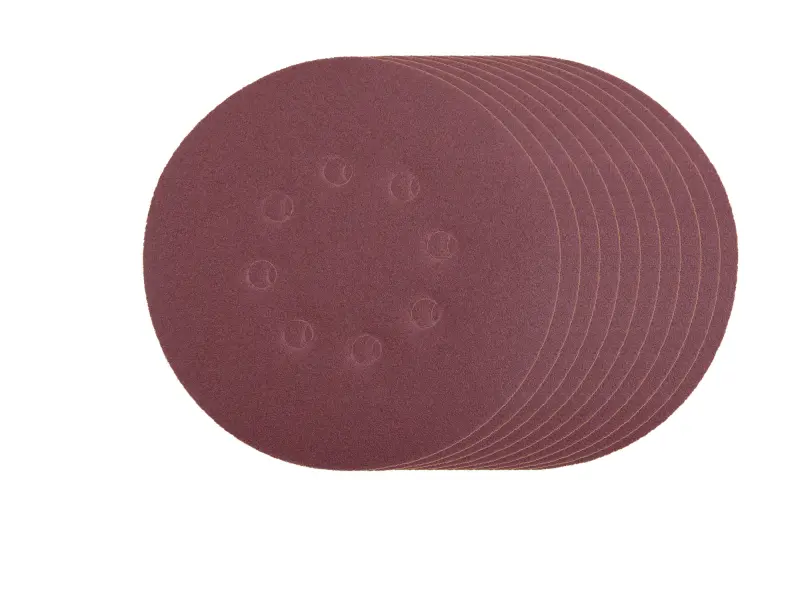 papíry brusné výsek, suchý zip, bal. 10ks, 150mm, P60, 8 otvorů