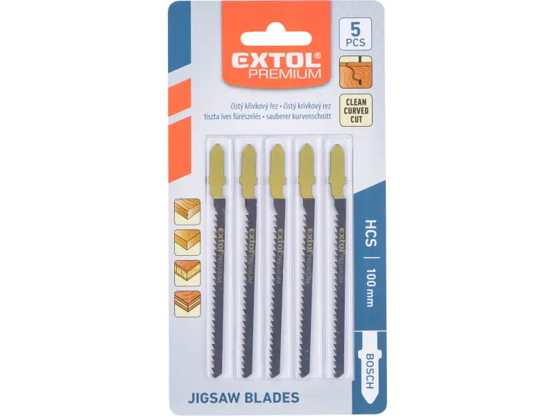 plátky do přímočaré pily 5ks, 75x2,5mm, HCS 8805003