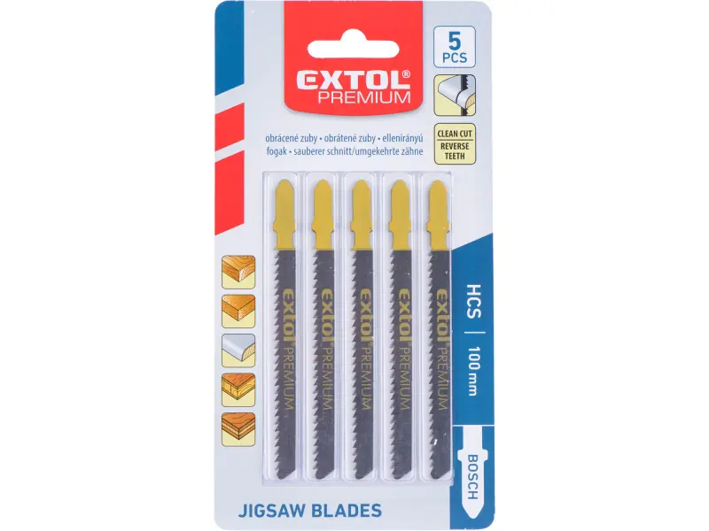 plátky do přímočaré pily 5ks, 75x2,5mm, HCS 8805005