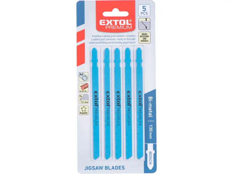 plátky do přímočaré pily 5ks, 106x1,8mm, Bi-metal 8805205