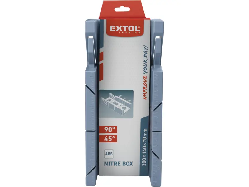 přípravek na řezání úhlů plastový, 300x140x70mm