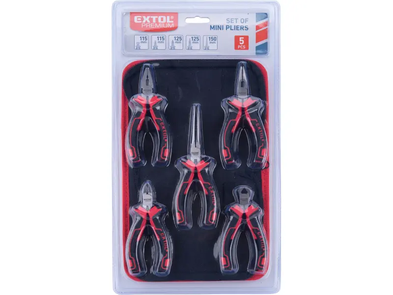 kleště mini, sada 5ks