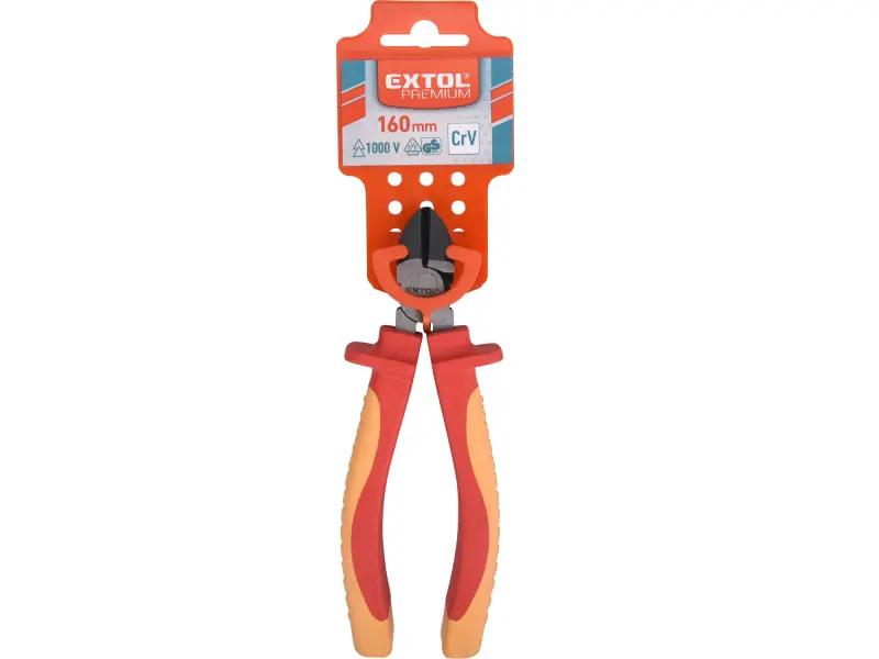 kleště půlkulaté přímé elektrikářské, 160mm, 1000V