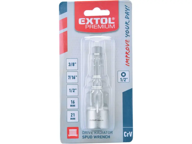 klíč na radiátory pětistupňový, 1/2